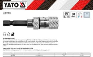 Yato YT-0466, 1/4", 60 mm, 1 kusov