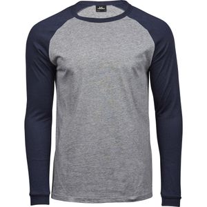 Tee Jay - T-Shirt für Herren - Baseball BC5218 (XXL) (Grau)