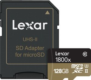 Lexar 128GB microSDXC, 128 GB, MicroSDXC, Klasse 10, UHS-II, 270 MB/s, Schwarz, Bronze