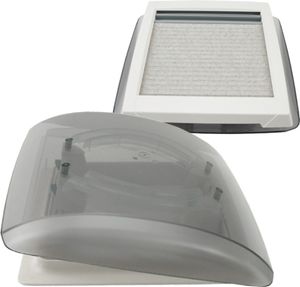 MPK Vision Vent S pro getönte Klarglas Dachluke Dachfenster Dachhaube 28 x 28 cm signalweiß MPK Vision Vent S pro getönte Klarglas Dachluke Dachfenster Dachhaube 28 x 28 cm signalweiß