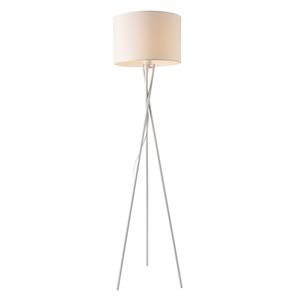 Stehleuchte 'Grenoble' 154cm 1x E27 60W Stehlampe Standleuchte Stand Lampe Metall Weiß