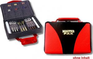 Karella Darttasche MASTER PAK - rot/schwarz | Etui Tasche für Dartpfeile Flights