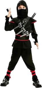 Mom  Ninja Junior Kostüm Schwarz 7-9 Years Schwarz 7-9 Years