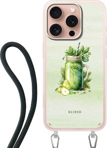 iPhone 16 Pro Handyhülle von Glided Green Smoothie Schutzhülle Crossbody case mit Band Hülle TPU Etui Silikon Case