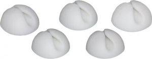 5 goobay Kabelclips weiß