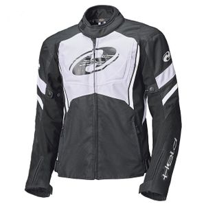 Held Baxley Top wasserdichte Motorrad Textiljacke, schwarz/weiß, M