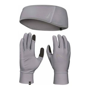 Nike Essential Running Stirnband- en Handschuh Set Damen