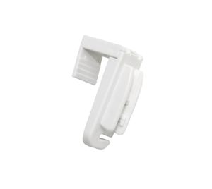 Gardinia Plissee Falzklemmträger Concept, Kunststoff, weiß 4,0 x 3,8 weiß