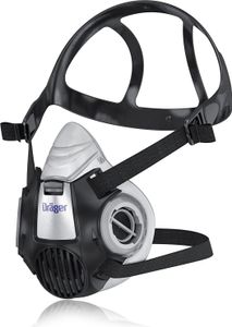 Dräger X-plore 3300 Halbmaske - Größe M - Mehrweg Atemschutz-Maske für den Einsatz mit wechselbaren Bajonettfiltern