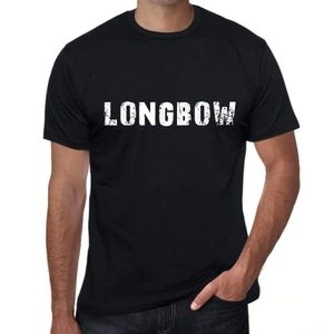 Herren Grafik T-Shirt Langbogen – Longbow – Öko-Verantwortlich Vintage Jahrgang Kurzarm Lustige Druck Geburtstag Geschenk Mann