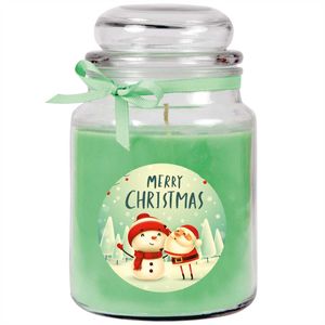 HS Candle "Weihnachten" Duftkerze im Bonbonglas - viele Motive zur Auswahl, Ideale Weihnachtsdeko zur Adventszeit