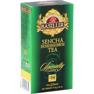 Basilur -Sencha grüner Tee 100%, SENCHA im Beutel. 25x1,5gideal für jede Tagesze