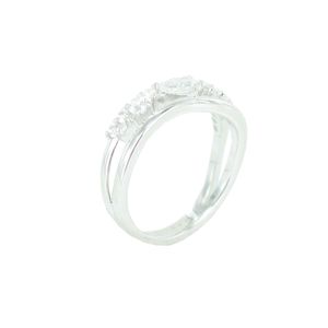 Esprit Damen Ring Silber Zirkonia Diadem ESRG92847A1, Ringgröße:60 (19.1 mm Ø)
