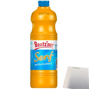 Bautzner Senf mittelscharf in der Tube 1er Pack (1x1 Liter) + usy Block
