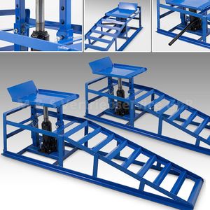 2x Bituxx Auto PKW Auffahrrampen 2T mit Wagenheber Wartungsrampe Hebebühne 2000kg MS-15207