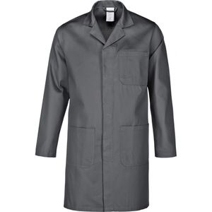 Arbeitsjacke Mantel grau Größe L