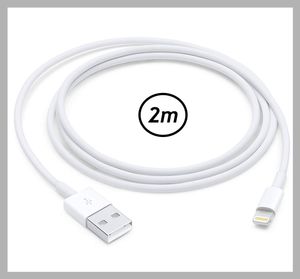 iPhone/iPad Kabel - Original Apple Lightning Anschluss 2m - Apple, Bulk