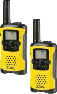 National Geographic Walkie-talkies Mit Großer Reichweite Bis Zu 6 Km Und Freisprechfunktion Schwarz  Schwarz One Size