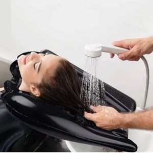 Shampoo-Pad Aufblasbares Shampoo-Becken Waschbecken Nackenstütze Haarwaschbecken Shampoo-Kissen