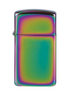 Zippo ZIPPO Benzinfeuerzeug Slim-Modell in Rainbow-Farben Bunt