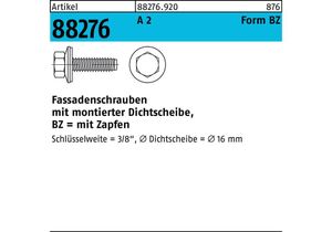 Fassadenschraube R 88276 m.Dichtscheibe/Zapfen BZ 6,3 x 115 A 2