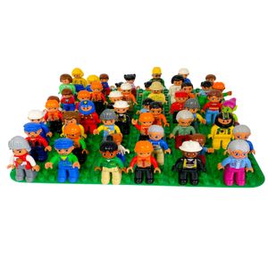 LEGO DUPLO® Figuren - Familie Bauarbeiter Feuerwehr - Verschiedene Mengen - 20 Stück