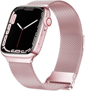 Strap-it Apple Watch Milanese Armband (Rosé Rosa) - Große: 38 - 40 - 41mm
