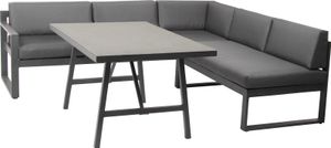 acamp garden lounge Signature anthracite 3ks. hliník