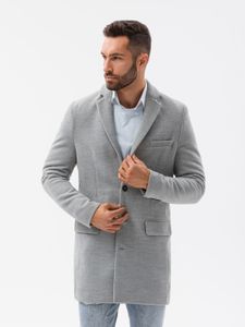 Ombre Clothing Pánský kabát Niko šedý M