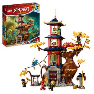 LEGO 71795 NINJAGO Tempel der Drachenpower Set, Spielzeug mit 6 Minifiguren einschließlich Kai, Nya und Cole aus der TV-Serie Dragons Rising 2023, Geschenk für Kinder zum Geburtstag