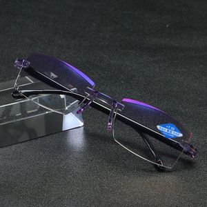 Progressive Lesebrille Mit Hoher Härte Und Anti-blaulicht Anti-strahlung Brille Fern- Und Nah Dual-Verwendung , +2.50 Dioptrien