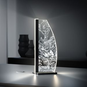 Luverre LED Tischleuchte Woodland by Sophie Jonas Hill Segel Anthrazit