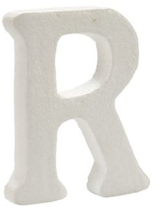 Pincello dekobrief R 12,5 x 2 x 15 cm Polystyrol weiß, Farbe:weiß