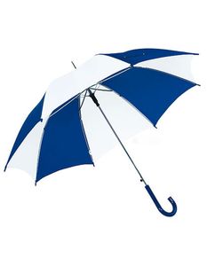 Deštník Printwear Automatický tyčový deštník s plastovou rukojetí SC10 Vícebarevný modrobílý Ø cca 103 cm
