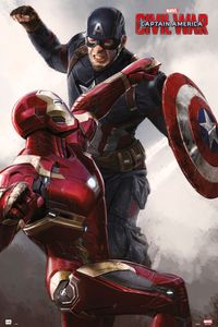 Captain America - Civil War Cap vs Iron Man Marvel Film Kino Poster 61x91,5 cm