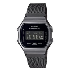 Casio Retro Uhr A168WEMB-1BEF Milanaise Armband Armbanduhr