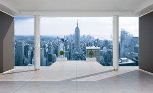 Fototapete Vlies 1323 VEXXXL New York City Skyline 4-tlg.416 x 254 cm