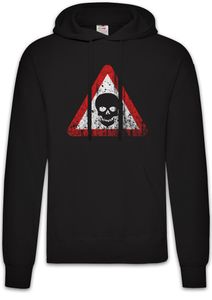 Urban Backwoods Skull Sign Hoodie Kapuzenpullover Sweatshirt, Größe:M