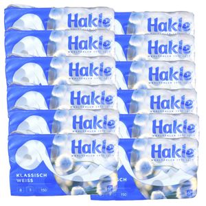96 Rollen Toilettenpapier Hakle 3-lagig á 150 Blatt ohne Duft