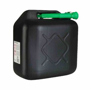 cartrend Kraftstoffkanister Kunststoff 20 Liter mit Ausgießer schwarz