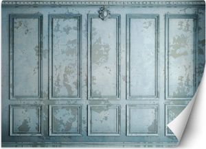 Vlies fototapete Blaue alte Mauer 400x280 cm Feeby Grau inkl. Kleber einfache Montage