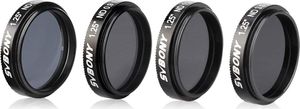 SVBONY SV139 Teleskop Filter set, 4 STüCKE Mondfilterset ND Filter für Teleskopokulare Reduziert die Allgemeine Helligkeit der Mondoberflachen