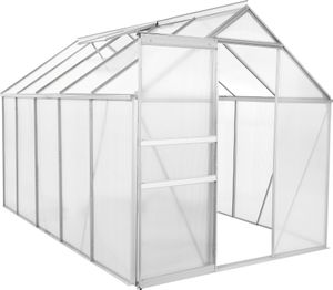 Zelsius Aluminium Gewächshaus, 310 x 190 cm, 6 mm Platten, ca. 5,90 m² Zelsius Aluminium Gewächshaus, 310 x 190 cm, 6 mm Platten, ca. 5,90 m²
