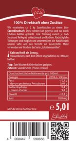 Bleichhof Sauerkirschsaft – 100% Direktsaft OHNE Zuckerzusatz, Bag in box (1x 5l)