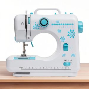 Nähmaschinen Strickmaschine mit Arbeitslicht Handnähmaschine mit 2 Schaltern Haushaltsnähmaschine mit Zusatzfunktionen und 12 integrierten Sticharten