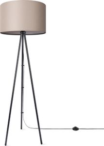 Stehleuchte Wohnzimmer Schlafzimmer Dreibein Stofflampenschirm Stehlampe E27 Uni
