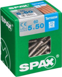 Spax Terrassenschrauben 5.0 x 50 mm TX 25 - 60 Stk.