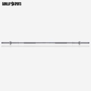 GORILLA SPORTS® Langhantelstange - Ø 30 mm, 150 cm länge, mit 2 Sternverschlüsse, bis 200 kg Belastbar, aus Chrom - Langhantel, Hantelstange, Hantel, Langhantel-Stange