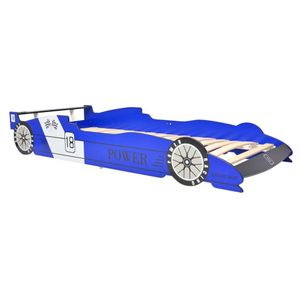 vidaXL Dětská postel Závodní auto 90x200 cm Modrá
