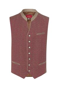 Moser Trachten Trachtenweste beere taupe gemustert Vincenz 004417 Größe: 56